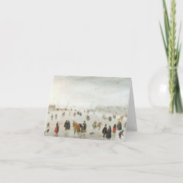 ヴィンテージクリスマスカー凍っていド川の氷(1625) シーズンカード