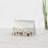 ヴィンテージクリスマスカー凍っていド川の氷(1625) シーズンカード (正面)