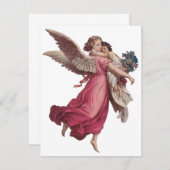 ヴィンテージクリスマスガーディアンビクトリアンエンジェル シーズンカード (正面/裏面)