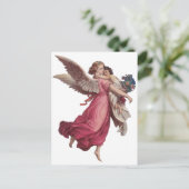 ヴィンテージクリスマスガーディアンビクトリアンエンジェル シーズンポストカード (スタンド正面)