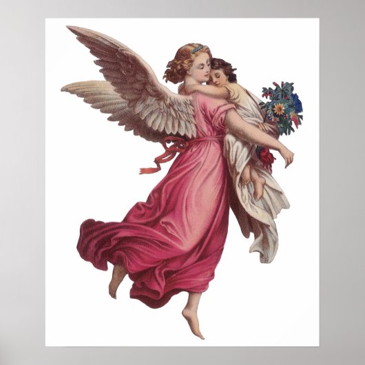 ヴィンテージクリスマスガーディアンビクトリアンエンジェル ポスター (正面)