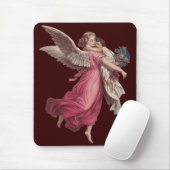 ヴィンテージクリスマスガーディアンビクトリアンエンジェル マウスパッド (マウス)