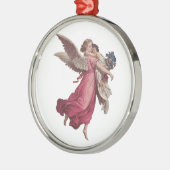 ヴィンテージクリスマスガーディアンビクトリアンエンジェル メタルオーナメント (左)