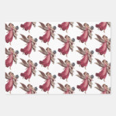 ヴィンテージクリスマスガーディアンビクトリアンエンジェル ラッピングペーパーシート (正面2)