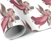 ヴィンテージクリスマスガーディアンビクトリアンエンジェル ラッピングペーパー (ロールコーナー)