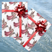 ヴィンテージクリスマスガーディアンビクトリアンエンジェル ラッピングペーパー