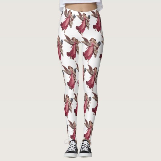 ヴィンテージクリスマスガーディアンビクトリアンエンジェル レギンス (正面)