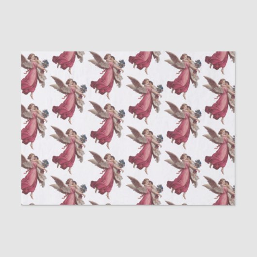 ヴィンテージクリスマスガーディアンビクトリアンエンジェル 薄葉紙 (正面)