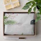 ヴィンテージクリスマスガールとホリー・デコパージュ 薄葉紙 (ギフト)