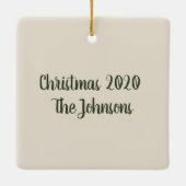 ヴィンテージクリスマスガールセラミックオーナメント セラミックオーナメント (裏面)