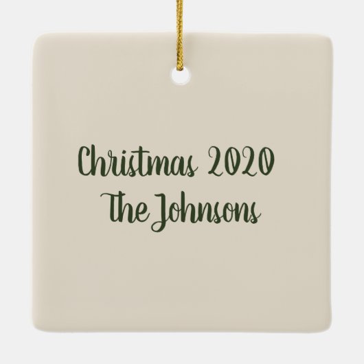 ヴィンテージクリスマスガールセラミックオーナメント セラミックオーナメント (裏面)