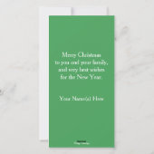 ヴィンテージクリスマスガール飾ズツリーカスタム シーズンカード (裏面)