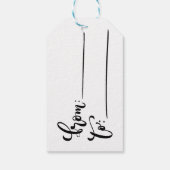 ヴィンテージクリスマスガール ギフトタグ (裏面)