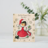 ヴィンテージクリスマスガール シーズンカード (スタンド正面)