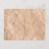 ヴィンテージクリスマスガール&ホリーベリー動揺して シーズンポストカード (裏面)