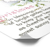 ヴィンテージクリスマスガール ポスター (角)