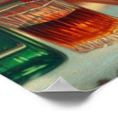 ヴィンテージクリスマスガール ポスター (角)