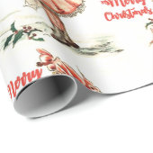 ヴィンテージクリスマスガール ラッピングペーパー (ロールコーナー)