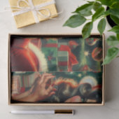 ヴィンテージクリスマスガール 薄葉紙 (ギフト)