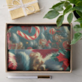 ヴィンテージクリスマスガール 薄葉紙 (ギフト)