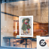 ヴィンテージクリスマスキスウインドウロック ウィンドウサイン (カフェ窓)