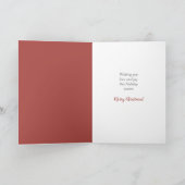 ヴィンテージクリスマスキスミスタルトーグリーティングカード シーズンカード (内部)