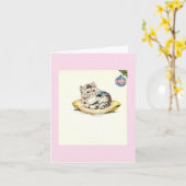 ヴィンテージクリスマスキットとオーナメントカード カード (黄色い花)