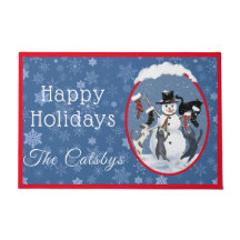 ヴィンテージクリスマスキャッツと雪だるまカスタム