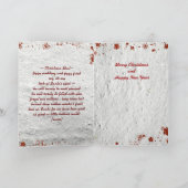 ヴィンテージクリスマスキャットキテンス調理師グリーティングカード シーズンカード (内部)