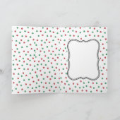 ヴィンテージクリスマスキャットホリデーカード シーズンカード (内部)