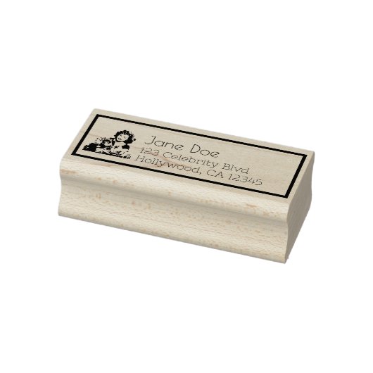 ヴィンテージクリスマスキャットレディーアート ラバースタンプ (スタンプ)