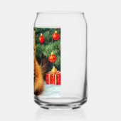 ヴィンテージクリスマスキャット ガラス缶 (左)