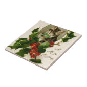 ヴィンテージクリスマスキャット タイル (側面)