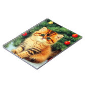 ヴィンテージクリスマスキャット ノートブック (左側)