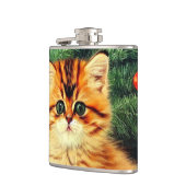ヴィンテージクリスマスキャット フラスク (左)