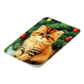 ヴィンテージクリスマスキャット マグネット (左側)