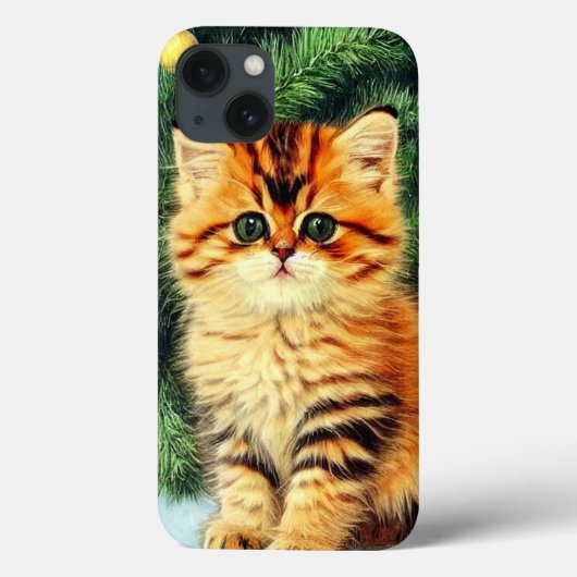 ヴィンテージクリスマスキャット Case-Mate iPhoneケース (裏面)