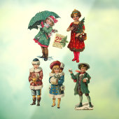 ヴィンテージクリスマスキャラクター品揃え ウィンドウサイン (シート3)