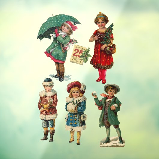 ヴィンテージクリスマスキャラクター品揃え ウィンドウサイン (シート3)