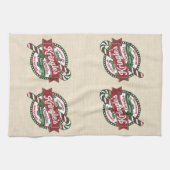 ヴィンテージクリスマスキャンディとキャンディケーンショップ キッチンタオル (横)