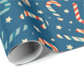 ヴィンテージクリスマスキャンディーケーン ラッピングペーパー (ロールコーナー)