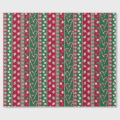 ヴィンテージクリスマスキャンディ ラッピングペーパー (フラット)