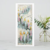 ヴィンテージクリスマスキャンドル シーズンカード (スタンド正面)