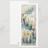 ヴィンテージクリスマスキャンドル シーズンカード (正面/裏面)