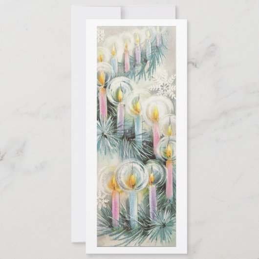 ヴィンテージクリスマスキャンドル シーズンカード (正面)