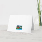 ヴィンテージクリスマスキャンパーby the lakeホリデーカード シーズンカード (裏面)