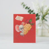 ヴィンテージクリスマスキュートなチーズ入りマウス シーズンカード (スタンド正面)