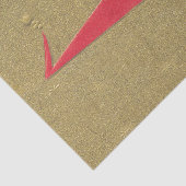 ヴィンテージクリスマスキュートサンタクロース格言オン金ゴールド 薄葉紙 (詳細)