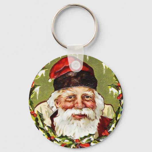 ヴィンテージクリスマスキーチェーン キーホルダー (正面)