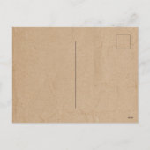 ヴィンテージクリスマスギフトホリデーホリーベリークラフト シーズンポストカード (裏面)